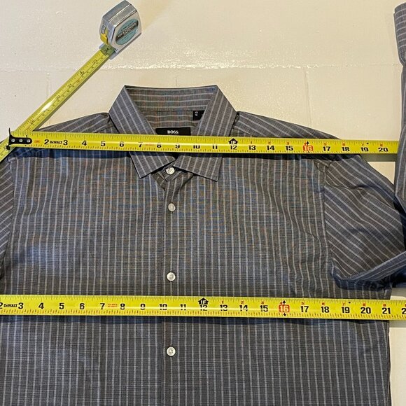 Hugo Boss Slim Fit 16/41 Grey Dress Shirt - Picture 4 of 5